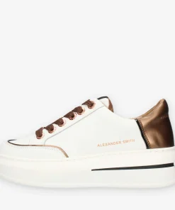 Alexander Smith Lancaster Sneakers bianche e bronzo da donna