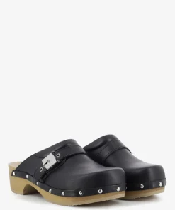 Zoccolo in pelle Pescura Clog 50 nero